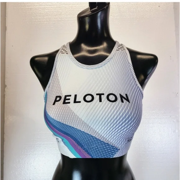WITH Wear it to Heart Peloton Logo Multi Sport Bra High Neck - Picture 4 of 7